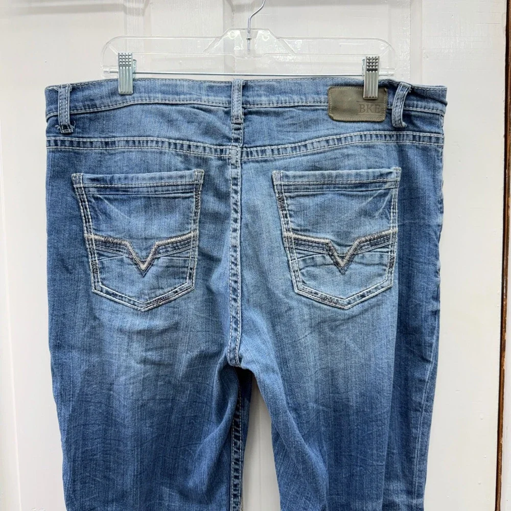 BKE Tyler Mens 38R 38‎ Regular Straight Leg Thick Stitch Denim Jeans MGC23137